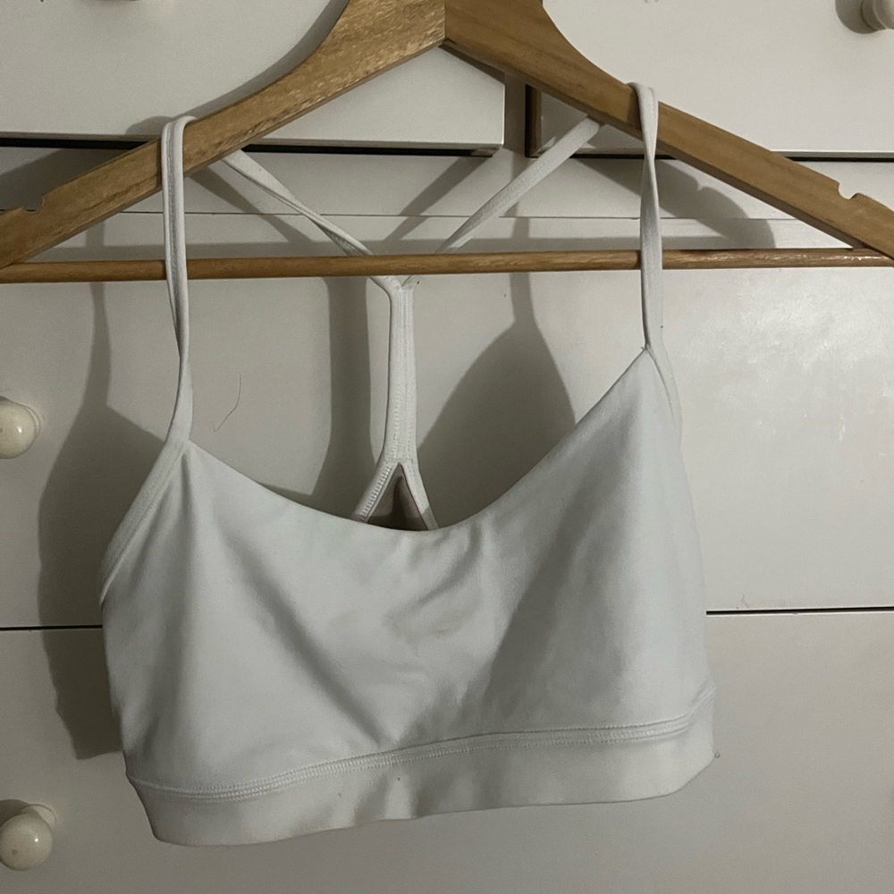 Lululemon Athletica White Strappy Sports Bra